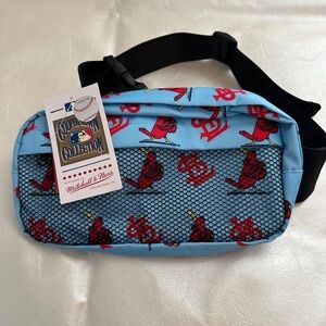 Mitchell & Ness St Louis Cardinals Blue Crossbody Fanny Pack Bag